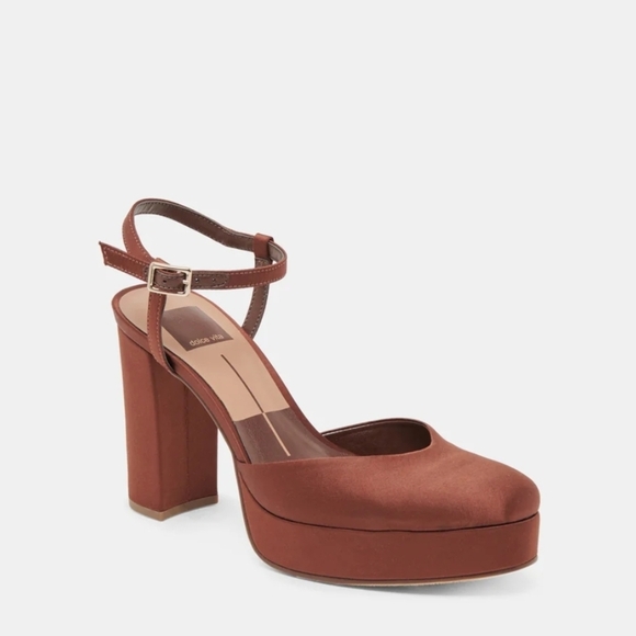 🔹️Dolce Vita🔹️Chocolate Brown CLAUD Platform Heels - Picture 3 of 7